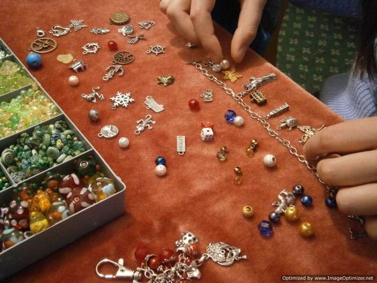 choosing charms and beads for jewellery making projects
