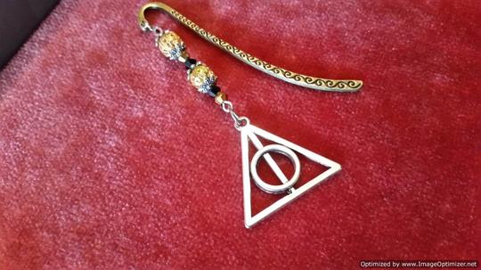 Harry Potter Deathly Hallows Bookmark hand made during 12 year old girls birthday