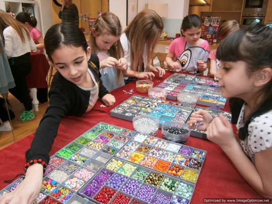 jewellery making party is a great birthday party idea for girls