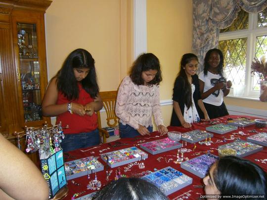 Charm bracelet making party